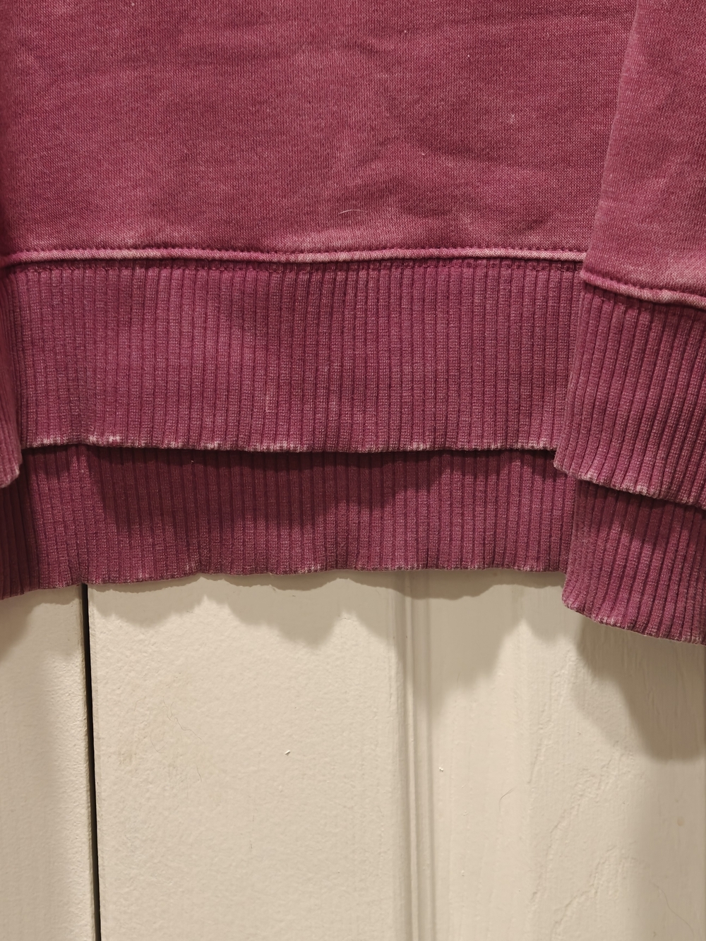 Zenana Just For You Distressed Pullover Sweatshirt NWOT - Picture 2 of 4